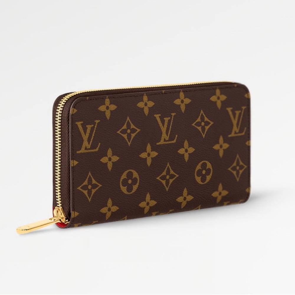 Louis Vuitton Zipper Brown Monogram Wallet